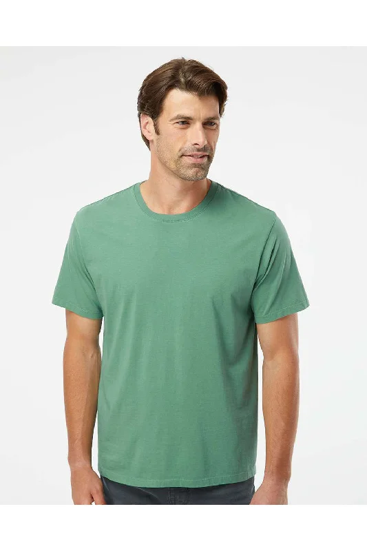 trendy men’s short sleeve t-shirt -SoftShirts Mens Organic Short Sleeve Crewneck T-Shirt - Pine Green