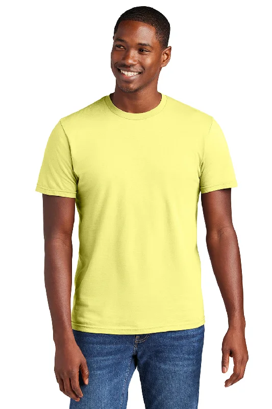 eco-friendly short sleeve t-shirt -District Mens Very Important Short Sleeve Crewneck T-Shirt - Lemon Yellow