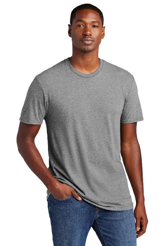 men’s short sleeve polo t-shirt for sports -District Mens Very Important Short Sleeve Crewneck T-Shirt - Grey Frost