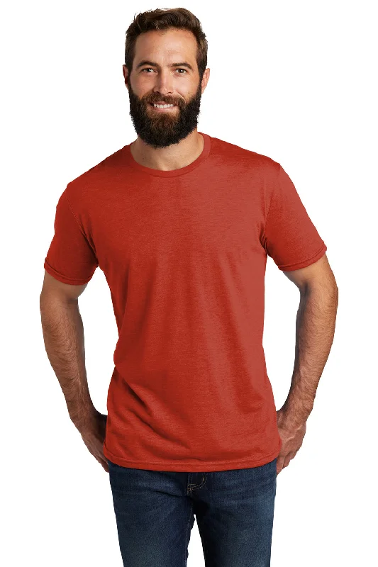 stylish fitted short sleeve shirt for men -Allmade Mens Short Sleeve Crewneck T-Shirt - Desert Sun Red