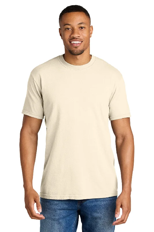 soft material short sleeve t-shirt -Comfort Colors Mens Short Sleeve Crewneck T-Shirt - Ivory