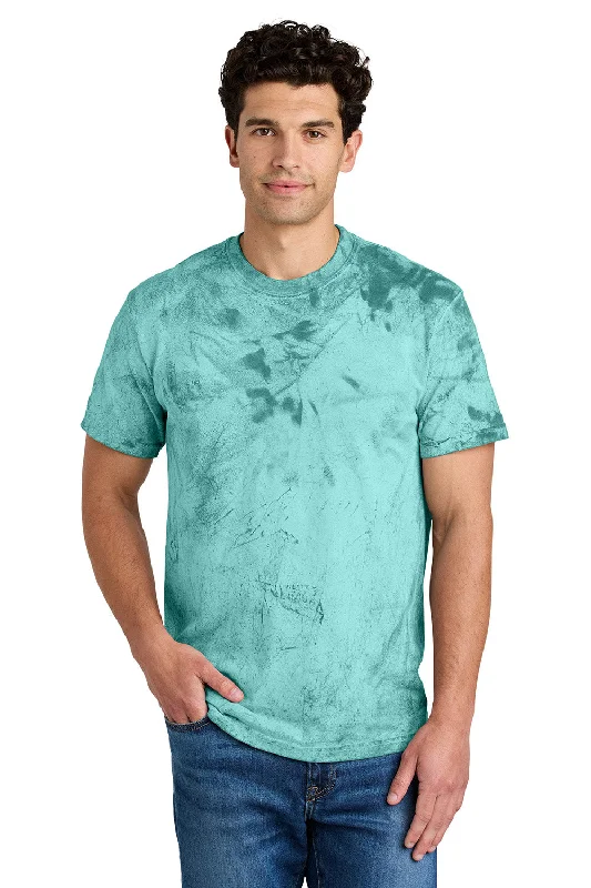 relaxed short sleeve shirt for women -Comfort Colors Mens Color Blast Short Sleeve Crewneck T-Shirt - Sea Glass Green