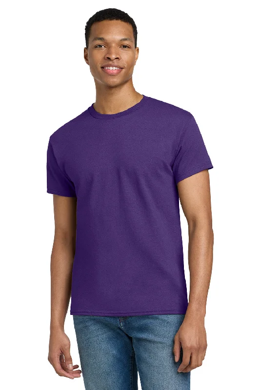 athletic short sleeve t-shirt -Gildan Mens Ultra Short Sleeve Crewneck T-Shirt - Purple