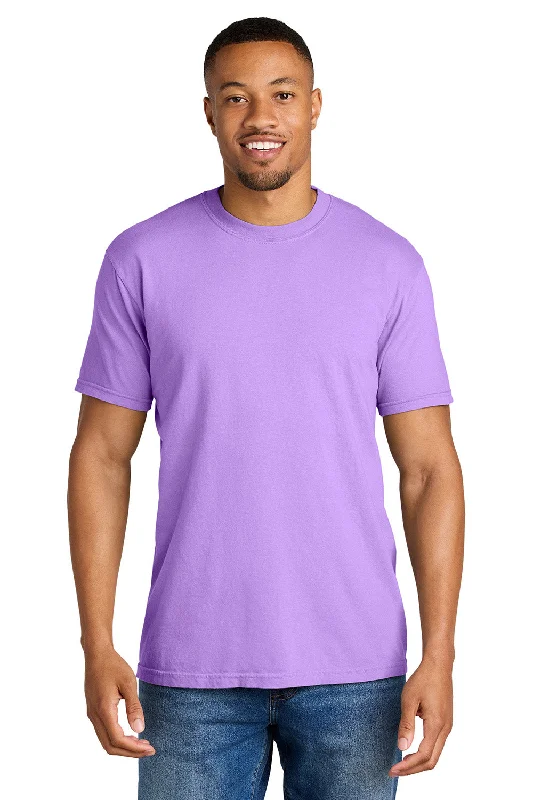 slim cut short sleeve shirt -Comfort Colors Mens Short Sleeve Crewneck T-Shirt - Neon Violet Purple