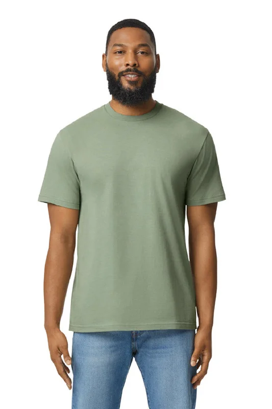 graphic short sleeve t-shirt -Gildan Mens Softstyle Short Sleeve Crewneck T-Shirt - Sage Green