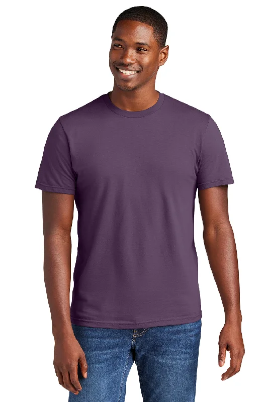 moisture-wicking short sleeve shirt -District Mens Very Important Short Sleeve Crewneck T-Shirt - Eggplant Purple