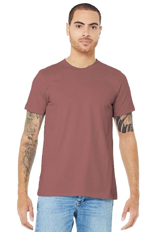 loose fit short sleeve t-shirt for women -Bella + Canvas Mens Jersey Short Sleeve Crewneck T-Shirt - Mauve