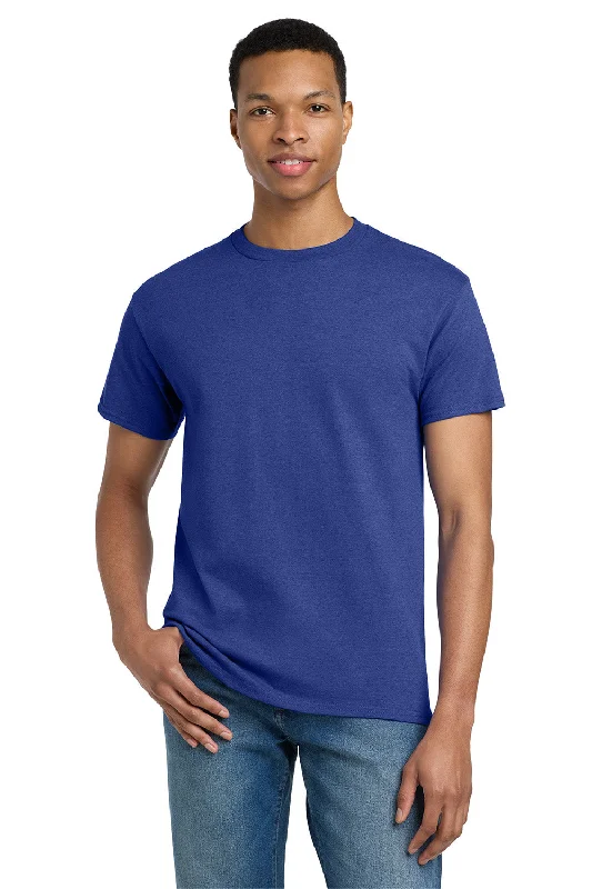 short sleeve shirt for casual wear -Gildan Mens Ultra Short Sleeve Crewneck T-Shirt - Antique Royal Blue