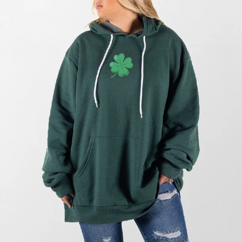 hoodie for laid-back comfort -4 Leaf Clover Giant Hoodie