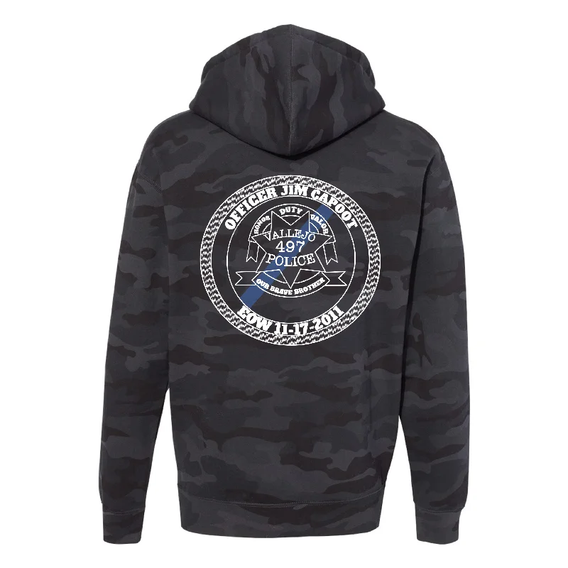 hoodie with trendy design accents -Badge Hoodie