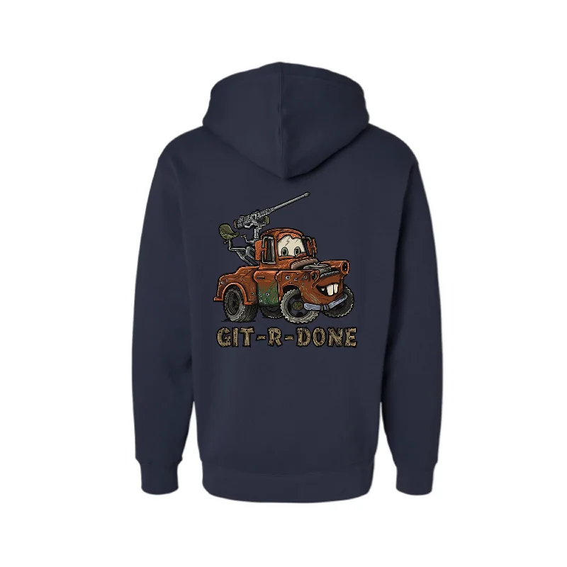 hoodie with lightweight material -Git-R-Done Hoodie