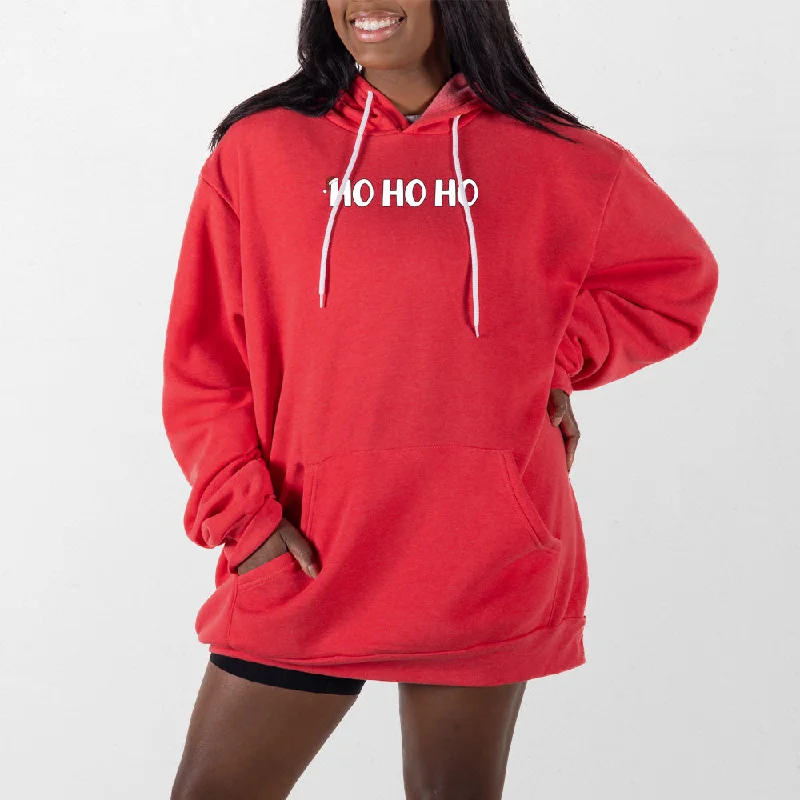 hoodie for seasonal fashion -Ho Ho Ho Giant Hoodie