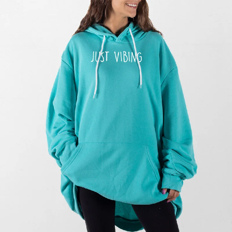 hoodie for sporty casual looks -Just Vibing Giant Hoodie