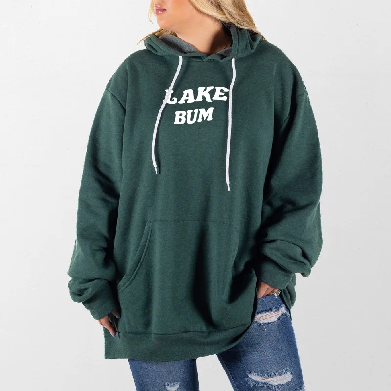 hoodie with oversized sleeves and pockets -Lake Bum Giant Hoodie