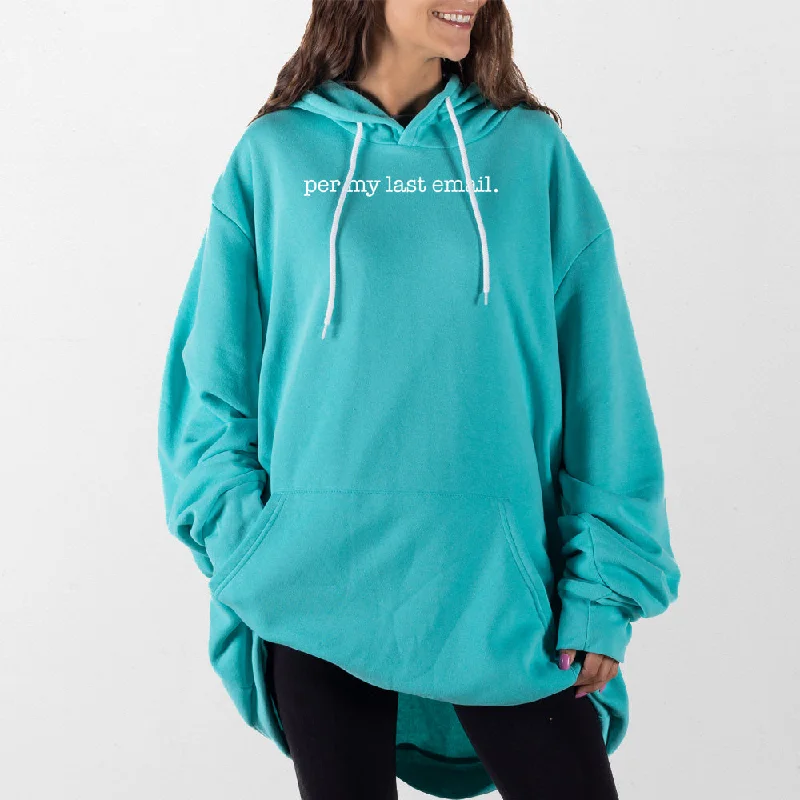 hoodie with a sporty vibe -Last Email Giant Hoodie