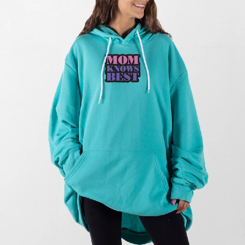 eco-friendly hoodie for men -Mom Knows Best Giant Hoodie