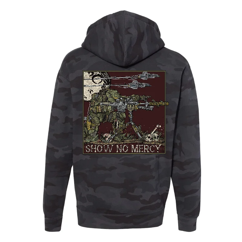 hoodie for cold weather layering -No Mercy Hoodie