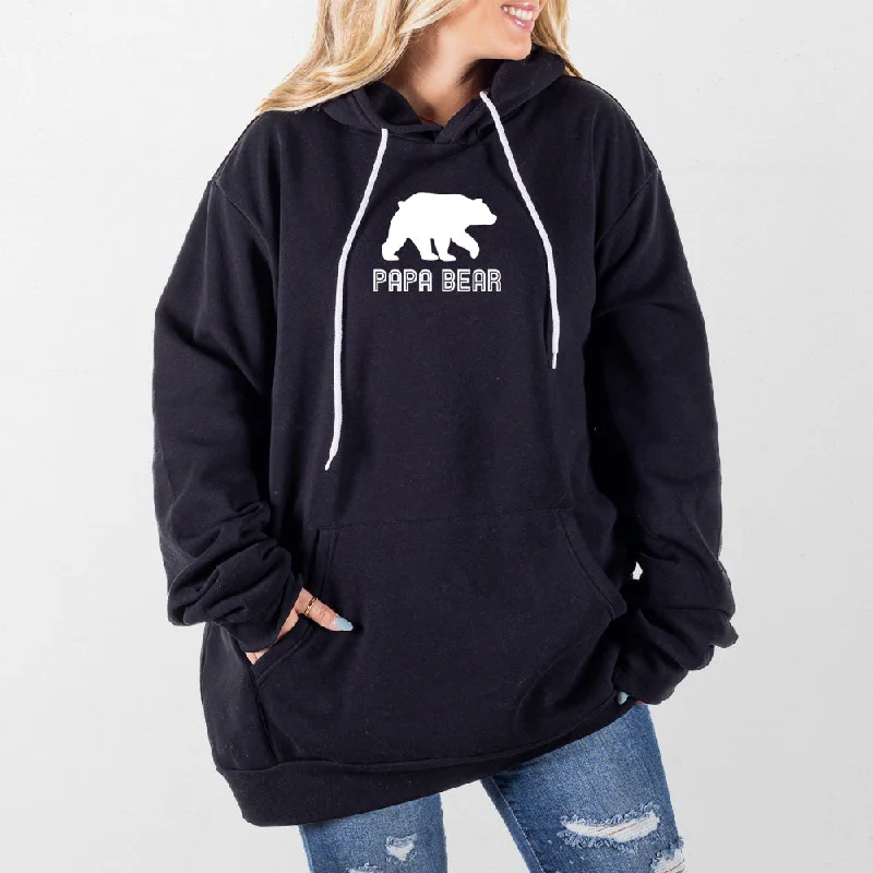 hoodie for casual night outs -Papa Bear Giant Hoodie