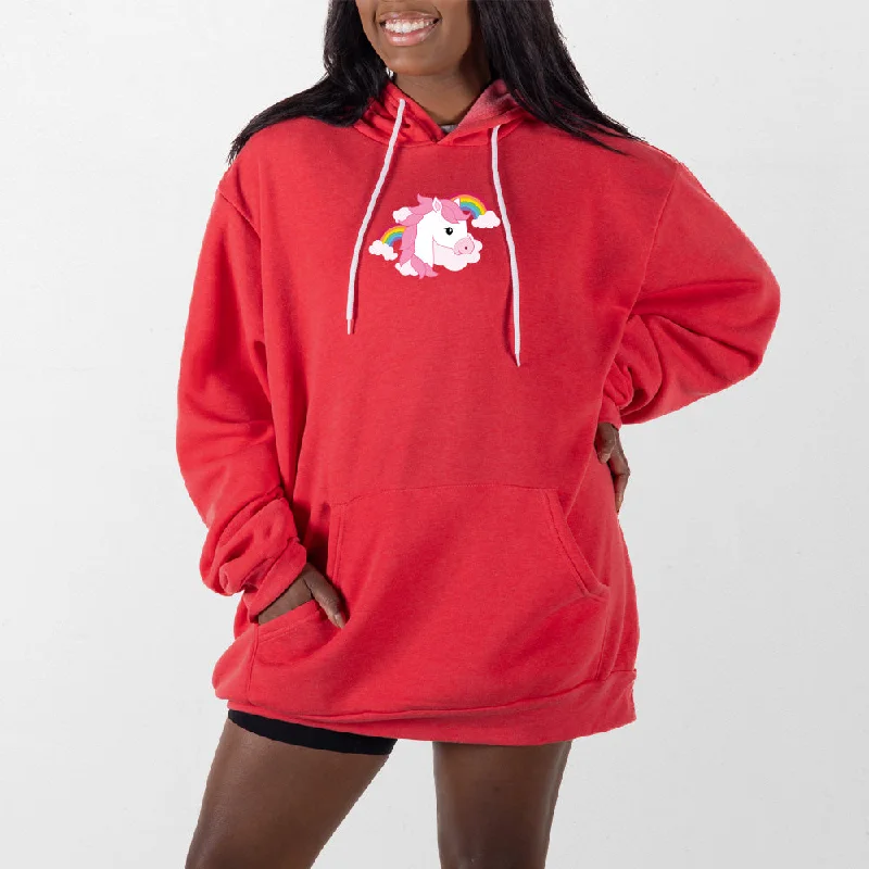 hoodie with bright, bold patterns -Pony Giant Hoodie