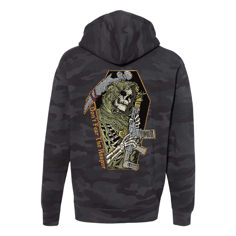 hoodie with trendy color combinations -Reaper Hoodie