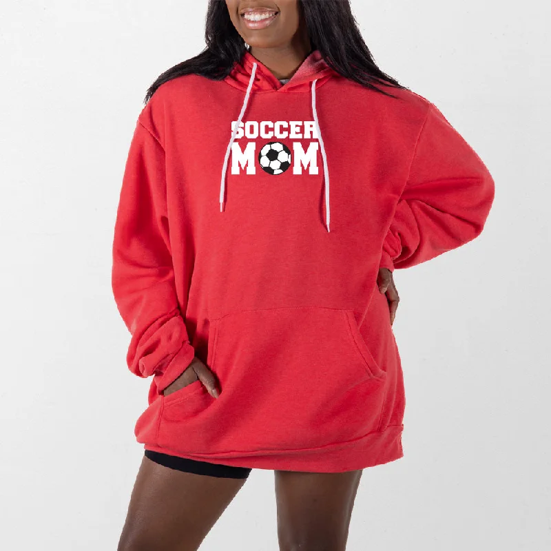 hoodie with reflective logos for safety -Soccer Mom Giant Hoodie