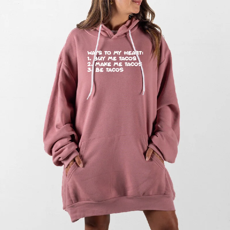 hoodie for everyday comfort -Taco Hearts Giant Hoodie