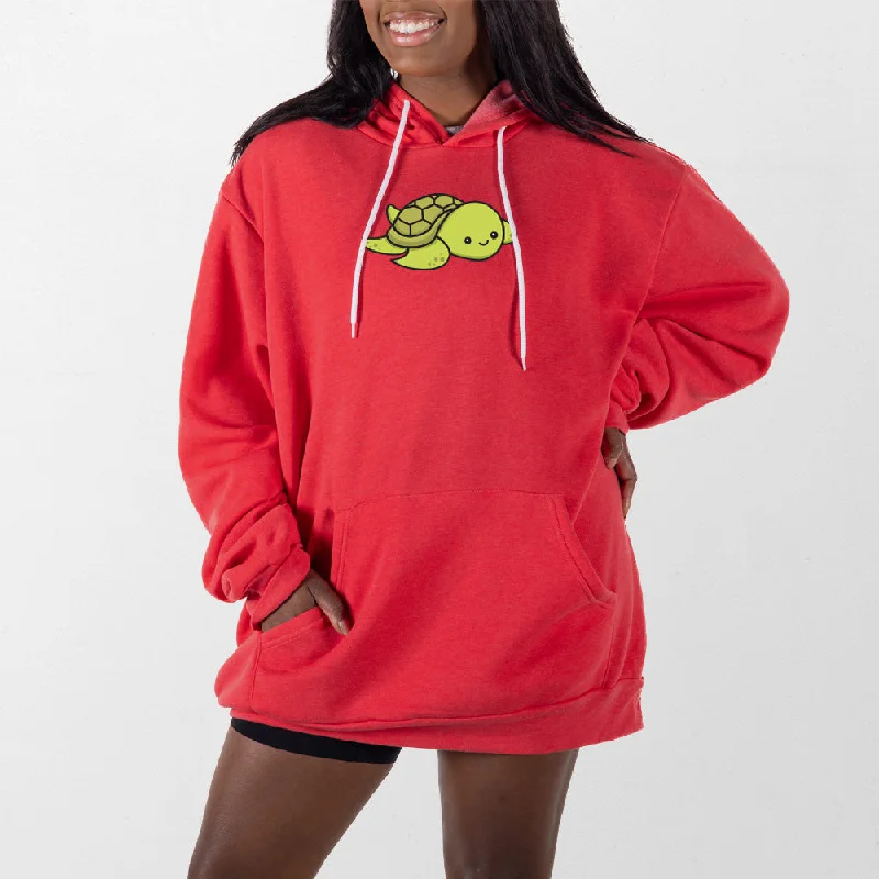 hoodie with personalized print designs -Tim the Turtle Giant Hoodie