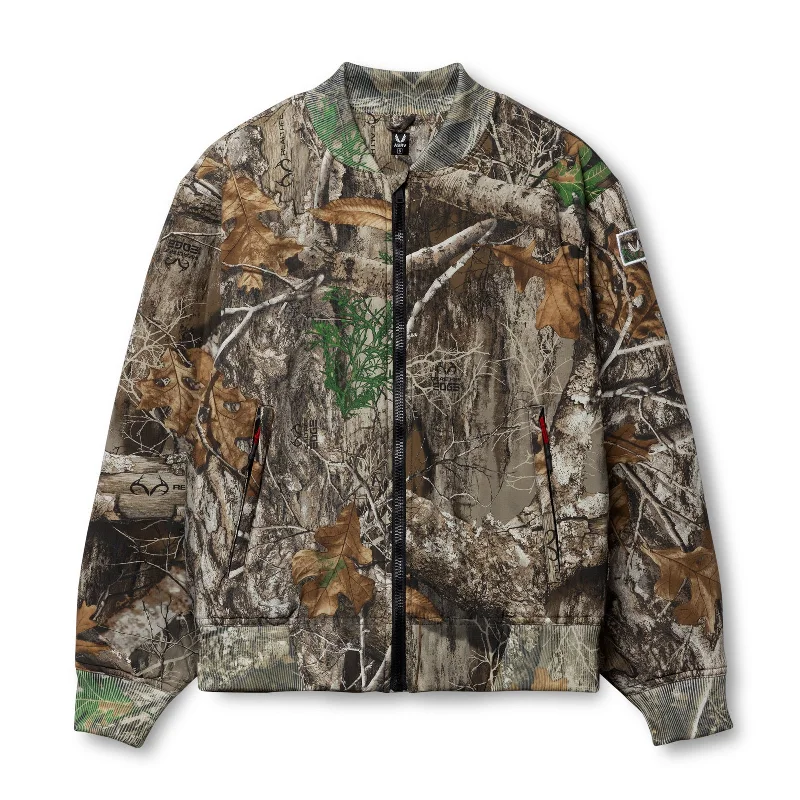 winter parka with warm lining-0858. Ripstop Insulated Bomber Jacket - Realtree® Camo