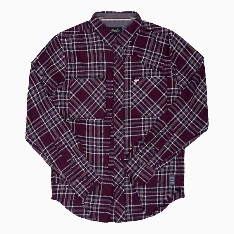 short sleeve cotton shirt with creative print -Men's Cyrus Woven Plaid Shirt