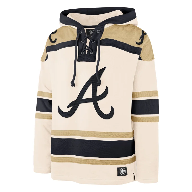 hoodie with artistic touch -ATLANTA BRAVES SUPERIOR '47 LACER HOOD