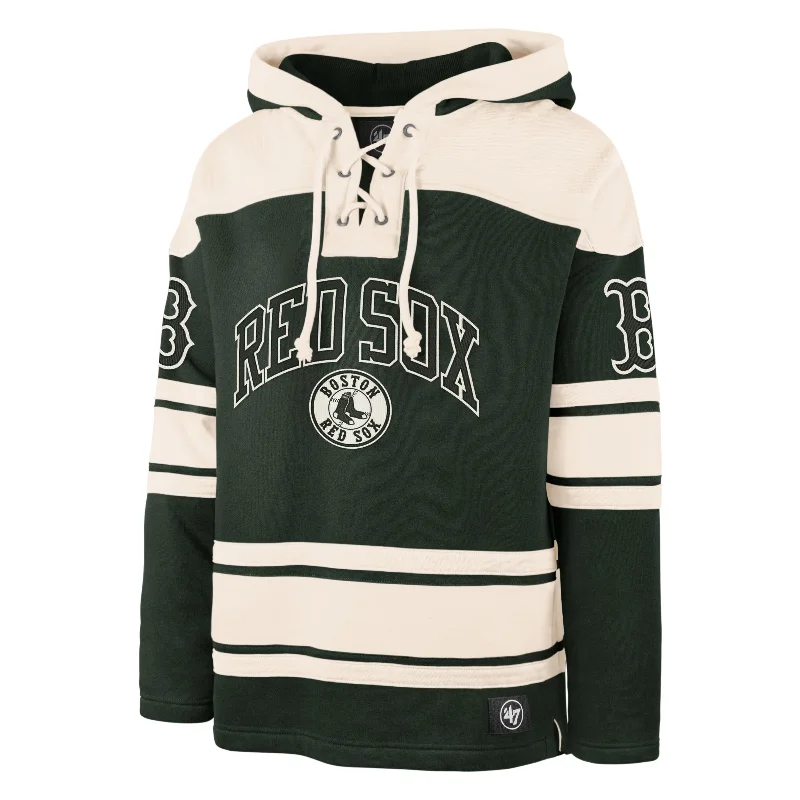 hoodie for staying warm outdoors -BOSTON RED SOX DARK FIRE SUPERIOR '47 LACER HOOD