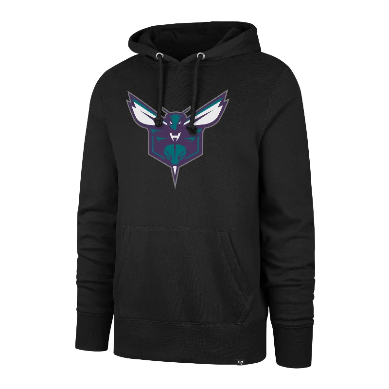 hoodie with bold lettering design -CHARLOTTE HORNETS IMPRINT '47 HEADLINE HOOD