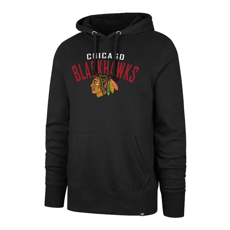 casual hoodie with soft fabric -CHICAGO BLACKHAWKS OUTRUSH '47 HEADLINE HOOD