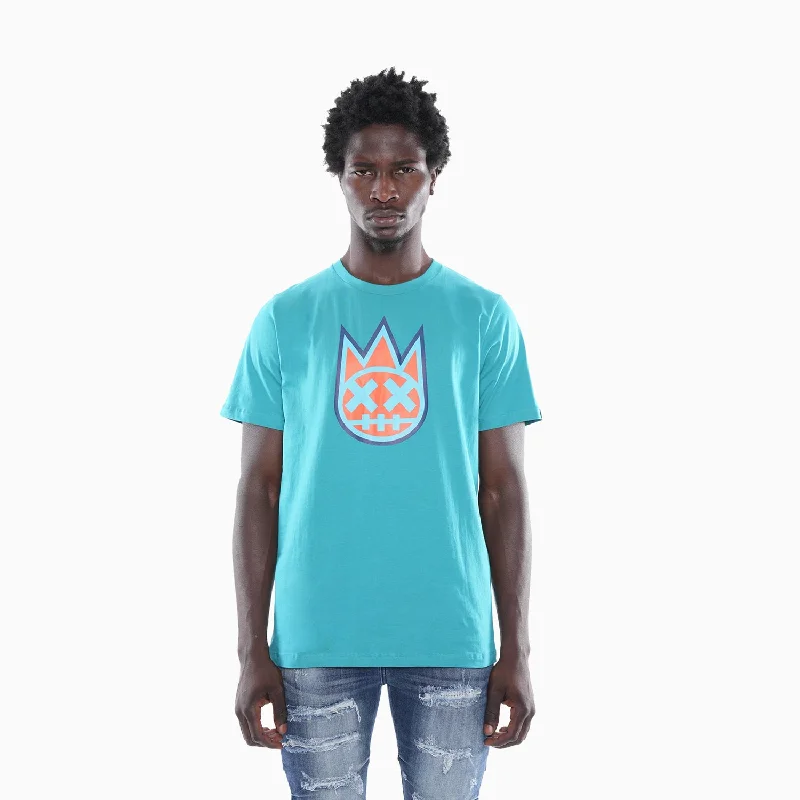 printed short sleeve t-shirt for men -Men's 3D Clean Shimuchan Logo Crew Neck T-Shirt