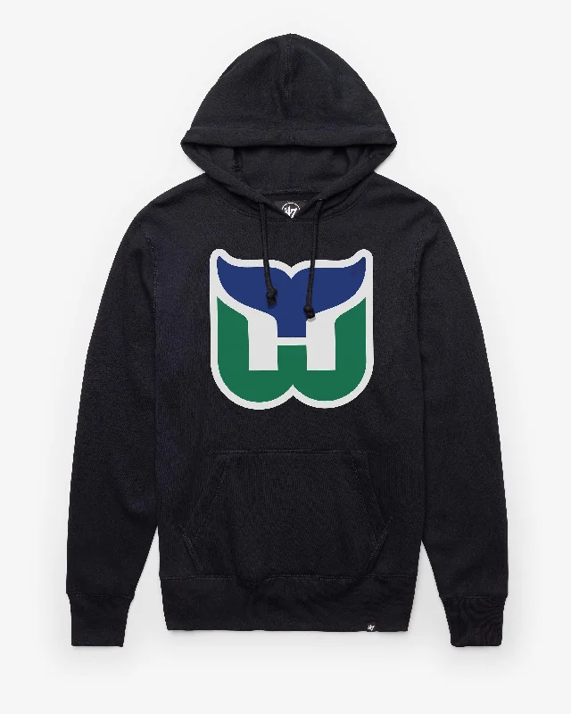 hoodie with sporty finish -HARTFORD WHALERS VINTAGE IMPRINT '47 HEADLINE HOOD