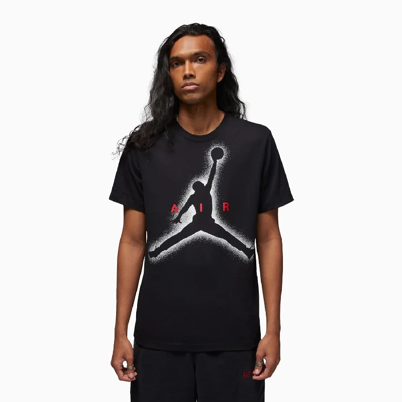 casual short sleeve button-up shirt -Men's Jordan Essentials Short Sleeve T Shirt