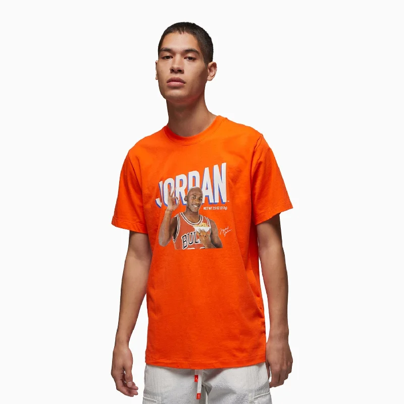 short sleeve high neck t-shirt -Men's Jordan Flight MVP Crew-Neck T Shirt