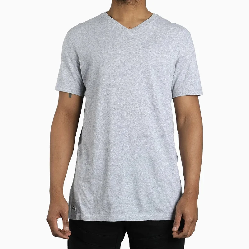 soft material short sleeve t-shirt -Men's Cotton V-Neck T Shirt