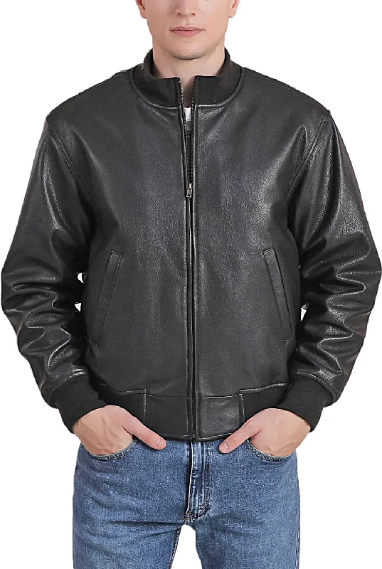 women’s zip-up outdoor jacket-Landing Leathers Men WWII Leather Tanker Jacket