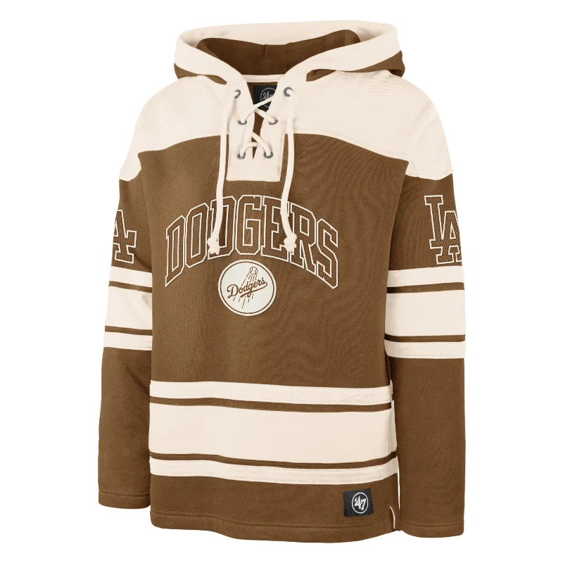 hoodie for stylish layering options -LOS ANGELES DODGERS DARK FIRE SUPERIOR '47 LACER HOOD