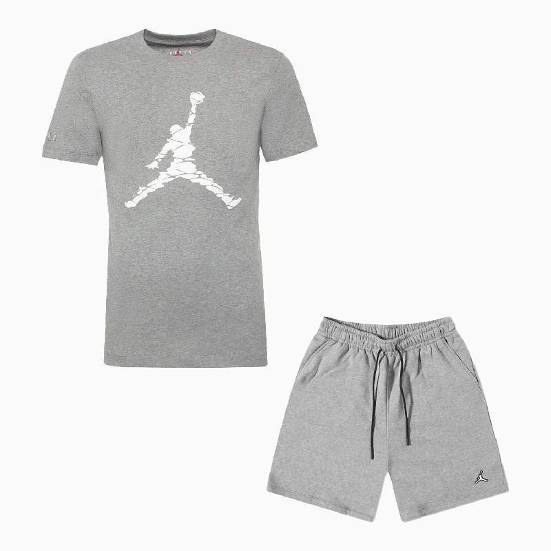 short sleeve t-shirt with animal print -Men's Jordan Essential T Shirt And Shorts Outfit