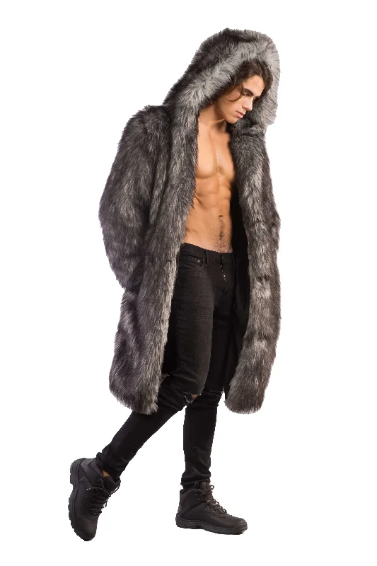 women’s stylish performance winter coat-Men's Playa Coat in "Gray Wolf"