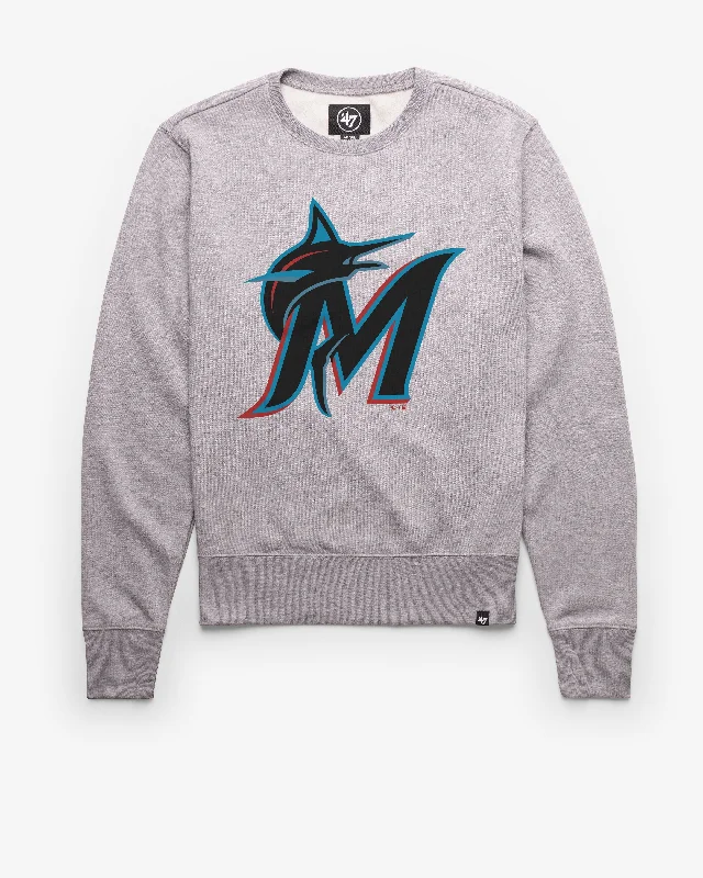 hoodie with reflective detailing -MIAMI MARLINS IMPRINT '47 HEADLINE CREW