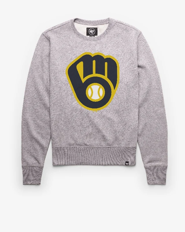 lightweight hoodie for men -MILWAUKEE BREWERS IMPRINT '47 HEADLINE CREW