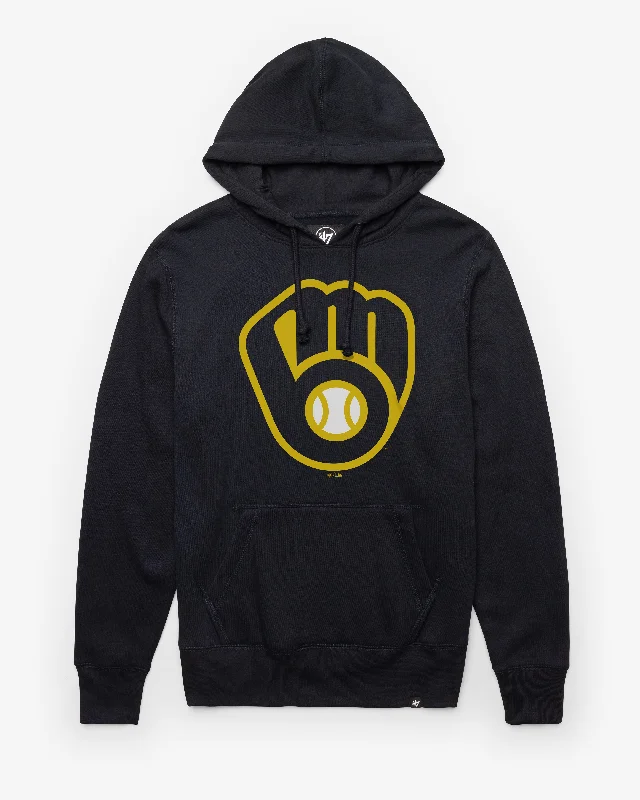 hoodie with vibrant color options -MILWAUKEE BREWERS IMPRINT '47 HEADLINE HOOD