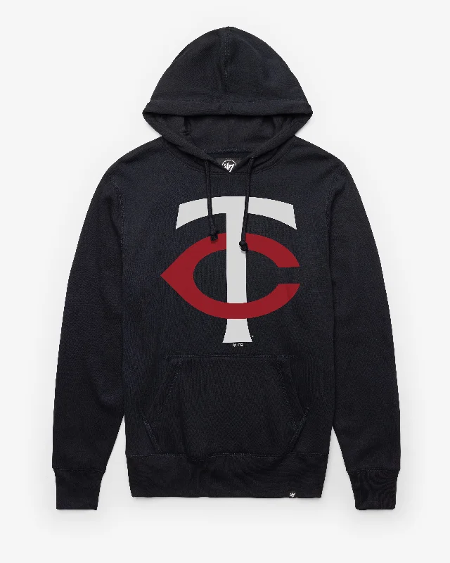 hoodie with cool design elements -MINNESOTA TWINS IMPRINT '47 HEADLINE HOOD