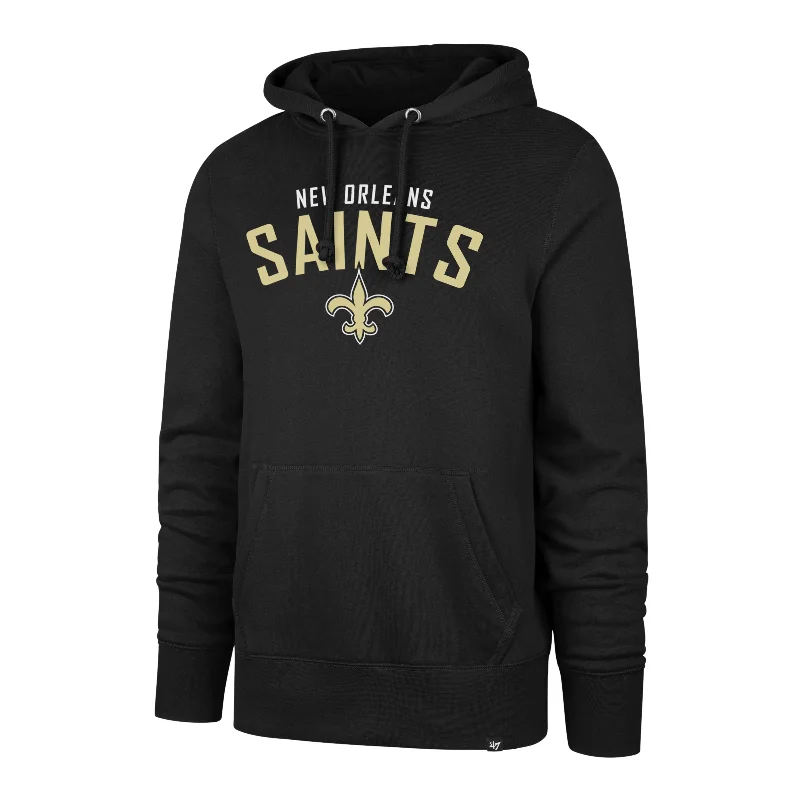 hoodie for stylish layering options -NEW ORLEANS SAINTS OUTRUSH '47 HEADLINE HOOD