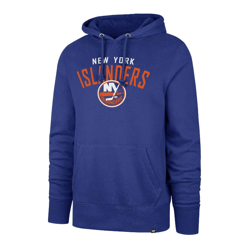 hoodie with zip-up closure -NEW YORK ISLANDERS OUTRUSH '47 HEADLINE HOOD