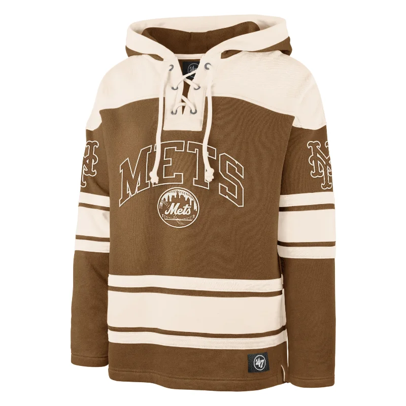 hoodie for relaxed and effortless fashion -NEW YORK METS DARK FIRE SUPERIOR '47 LACER HOOD