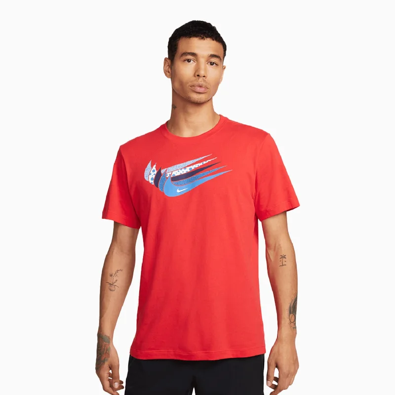 short sleeve t-shirt for outdoor activities -Men's Nike Sportswear Swoosh T Shirt